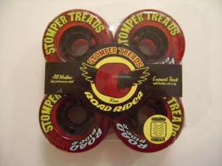 Santa Cruz Road Riders STOMPER TREADS Wheels 70mm RED  