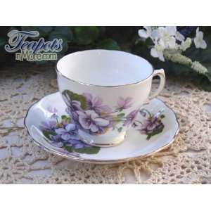  Royal Vale Violet Bouquet English Bone China Tea Cup 