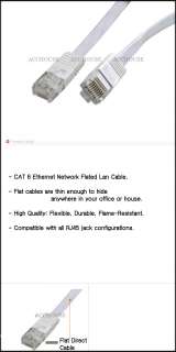 10FT Flat Ethernet Network Lan Cable CAT 6 High Quality  