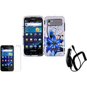  Splash Hard Case Cover+LCD Screen Protector+Car Charger for Samsung 