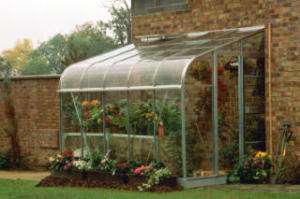 HALLS SILVERLINE SL108 LEAN TO GREENHOUSE 10 FT X 8 FT  