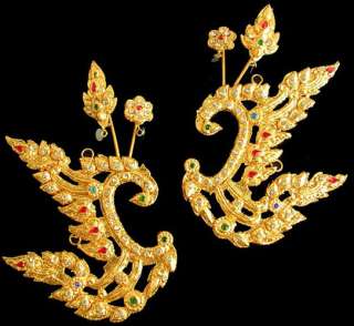 EARRINGS Thai~Dancer COSTUME Cultural Theater JEWELRY  
