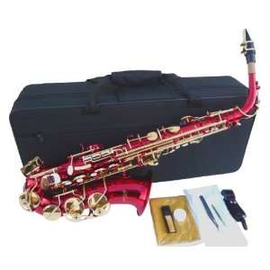  New Red Alto Saxophone Sax w/case Approved+Warranty 