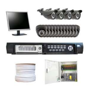   Outdoor & Indoor Cameras + 1 Free 19 Security Monitor
