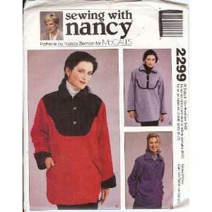    McCalls 2299 Sewing With Nancy Pullover Tops Arts, Crafts & Sewing