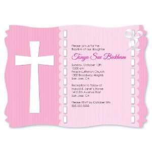     Personalized Baptism Invitations With Squiggle Shape Toys & Games