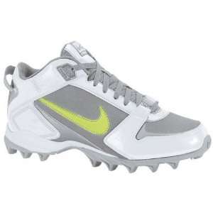  Nike Land Shark Legacy Mid Youth Football Cleats   White 