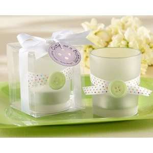    Frosted Glass Tealight Holder Baby Shower Favors (Set of 4) Baby