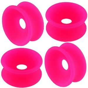  3/4 gauge 20mm   Pink Implant grade silicone Double Flared 
