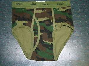 Military Woodland CAMO Underwear Mens Briefs USA Made  
