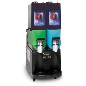   Slushy / Granita Frozen Drink Machine with 2 Hoppers   Black No L