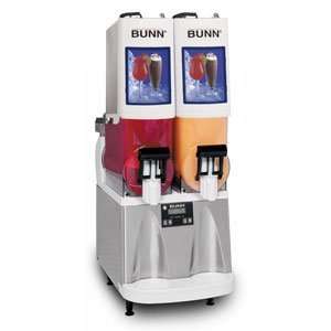   Slushy / Granita Frozen Drink Machine with 2 Hoppers   White & St