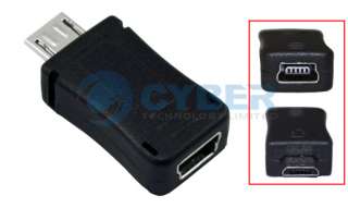 Universal Mini to Micro USB Charger Adapter Converter  