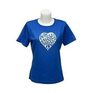   Womens Heart Missy T shirt by Soft as a Grape   Royal Extra Large