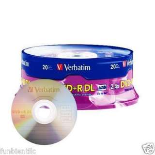   iHAS124B ixtreme pre flashed + Verbatim DVD+R DL 20 PACK Bundle  
