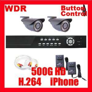 Outdoor Security Camera DVR System Package   2 Waterproof Outdoor SONY 