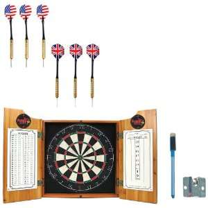  NCAA Illinois State dart cabinet with Darts and Board 