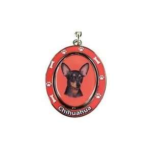  Black Chihuahua Spinning Keychain