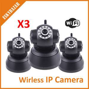 3PCS WIFI Wireless Webcam IP Camera Cam IR NightVision  