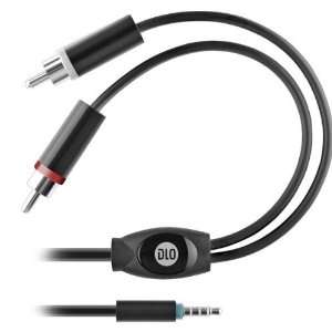  3.5mm To RCA Y Adapter Cable For iPhoneTM And iPhoneTM 3G 