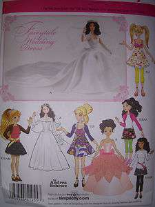 Sewing Patterns 11.5 doll clothes BARBIE Gowns Dresses Outfits  