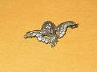 Lovely Little Victorian Sterling Cherub With Wings Pin