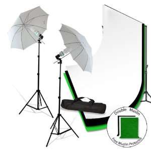  LoadStone Studio Photo Video Umbrella Lighting Kit 3 Lights 