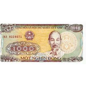  VIETNAM (1988) 1,000 DONG BANKNOTE 