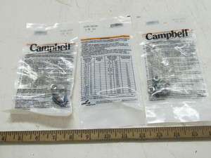 Campbell 699 0234 1/8 Wire Rope Cable Clamp Lot of 3  