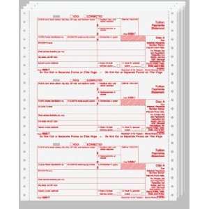   IRS Approved 1098 T 4Part Continuous Printer Tax Form