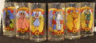 Wizard of Oz 50th Anniversary Set of 6 Glasses  