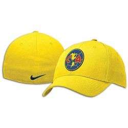 Nike CLUB AMERICA Soccer 2009 Fitted Hat Cap NEW YELLOW  
