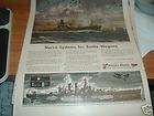 Western Electric US Navy Battleship South Pacific WW ad