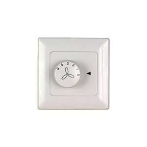   Wall Control Fan Only (3 Speed/Non Revers) In Whit