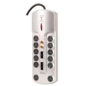  Globe Electric 77328 12 Outlet Theatre Surge Protected 