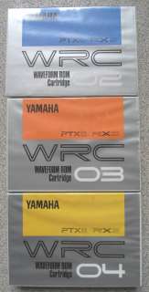 YAMAHA RX 5/PTX8 DRUM MACHINE WAVEFORM ROM CARTRIDGES WRC 02/3/4 