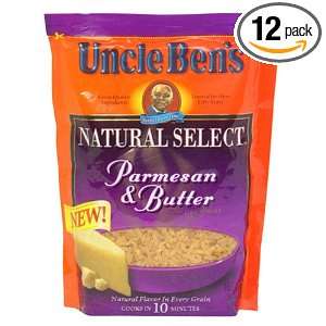 Uncle Bens Natural Select Rice, Parmesan & Butter, 6.2 Ounce Boxes 