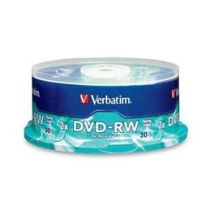  Verbatim 2X DVD RW Rewritable Branded Media 30 Pack in 