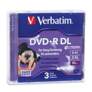  Verbatim 95313 2.6 GB 2.4X Mini Double Layer Recordable Disc DVD+R 