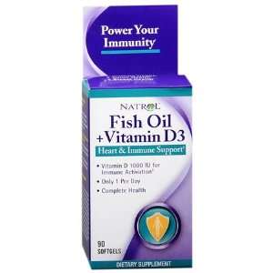   Heart Health Fish Oil + Vitamin D3 90 softgels