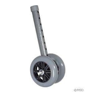  Drive 5 Inch Bariatric Walker Wheels with Two Sets of Rear 
