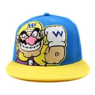 Bioworld Nintendo Super Mario Blue/Yellow Wario Snapback Hat