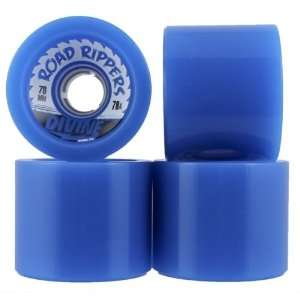 Divine Road Rippers 70mm Blue Longboard Wheels (Set of 4)  