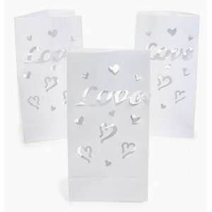  Love Wedding Luminary Bags   Party Decorations & Party 