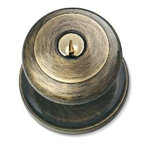 Weiser Lock GA581T5S Troy Antique Brass Keyed Entry Knobset