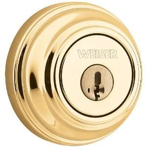 Weiser Lock GCD94713BRS Deadbolts Lifetime Polished Brass Keyed Entry