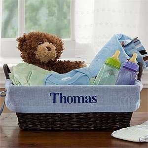  Personalized Wicker Baskets for Baby Boys