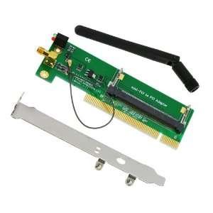  MuchBuy WiFi 54/108b/g Wireless LAN Mini PCI to PCI Adapter 