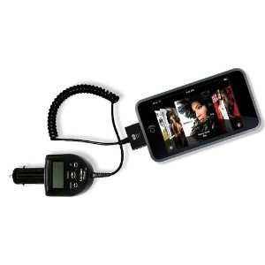  FM Transmitter & Car Charger with LCD Screen (BLACK)   for 