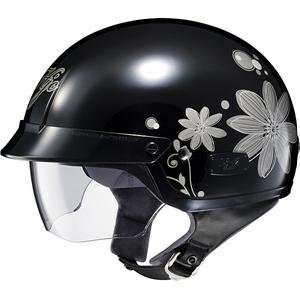  HJC Womens IS 2 Flora Helmet   X Small/Black/Silver 